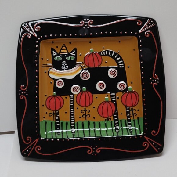 Sharon Bloom Halloween Platter - Into the Woods - Bethany Lowe - Picture 1 of 3
